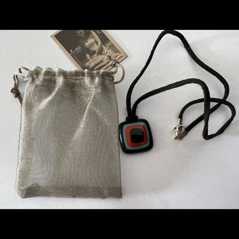 Gorgeous Square Bullseye Style Necklace